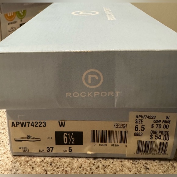 New Women’s Rockport Leather Mules Shoes Loafers Size 6.5 NIB - Picture 2 of 8